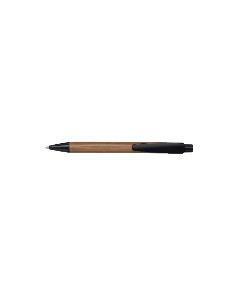 Penna a sfera in bamboo, refill blu