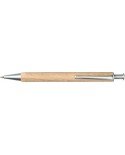 Penna a sfera in legno, refill blu