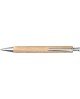Penna a sfera in legno, refill blu