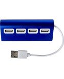 Hub USB in alluminio con quattro porte